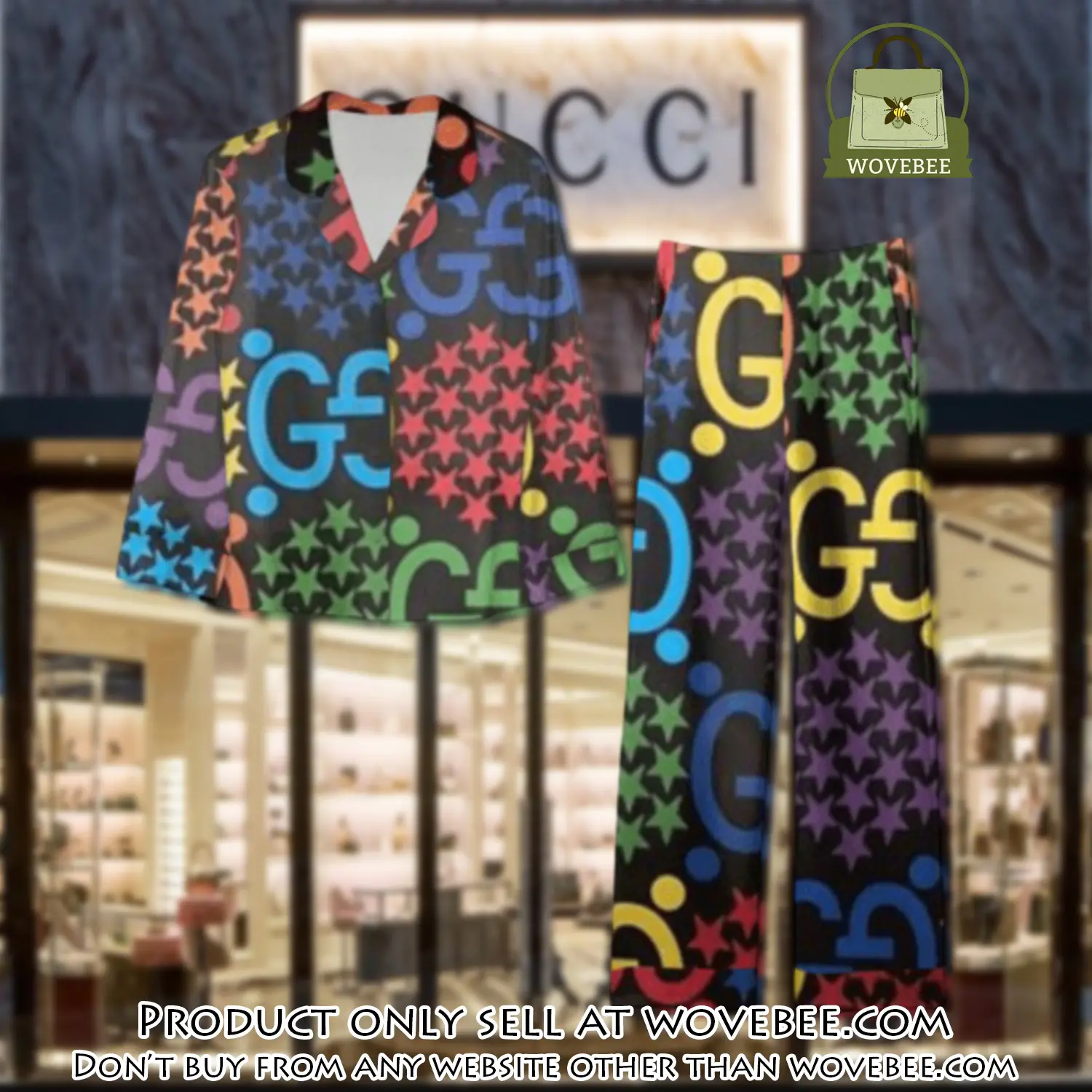 Trending luxury gc satin pajama set pjs1059 wvb1401461